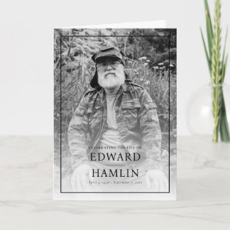 Celebration of Life Folded Service Memorial Programm