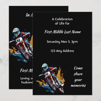 Celebration of Life Motocross Motorcycle Racing  Einladung