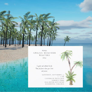 Célébration tropicale de la vie Invitation