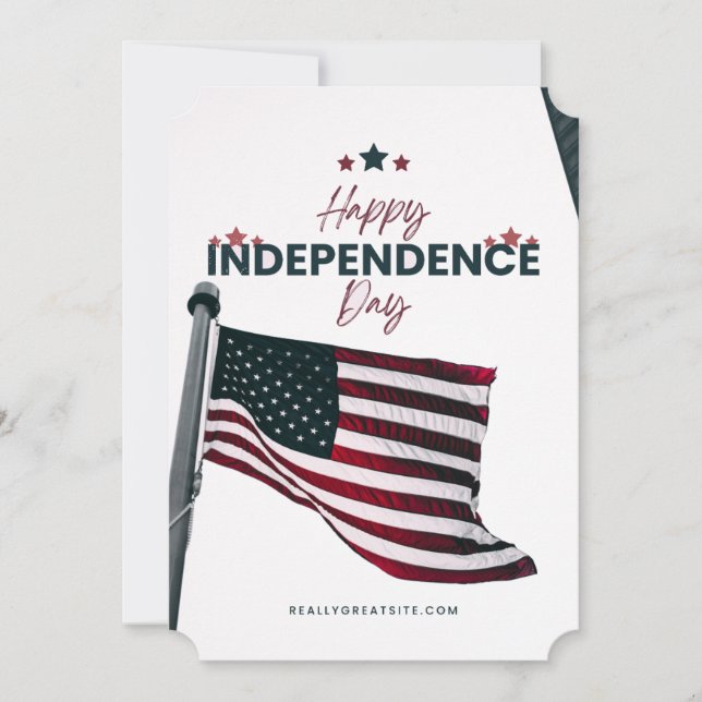 #CelebrationHappyIndependenceDayFlatHolidayCard Feiertagskarte (Vorderseite)