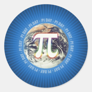 Célébrer la Journée Pi - autocollant mathémati