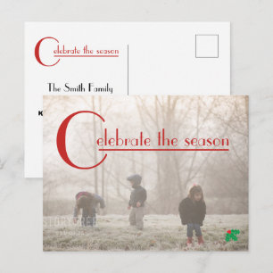 Célébrer la saison   carte postale photo