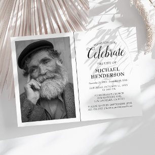 Célébrer La Vie De Invitation De Mémorial Funéra