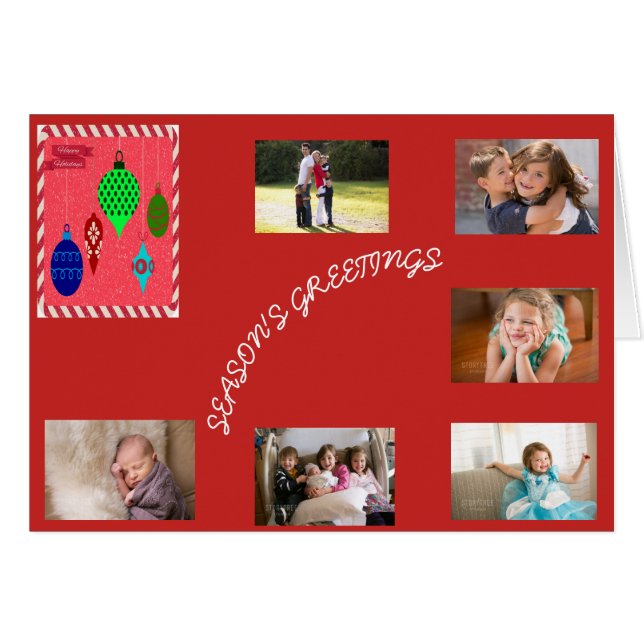 Célébrer les vacances Variété Hanging Ornement 6 p (Devant horizontal)