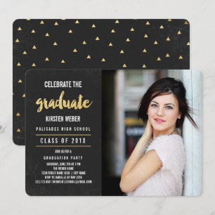 Célébrer   Photo Graduation Party Invitation