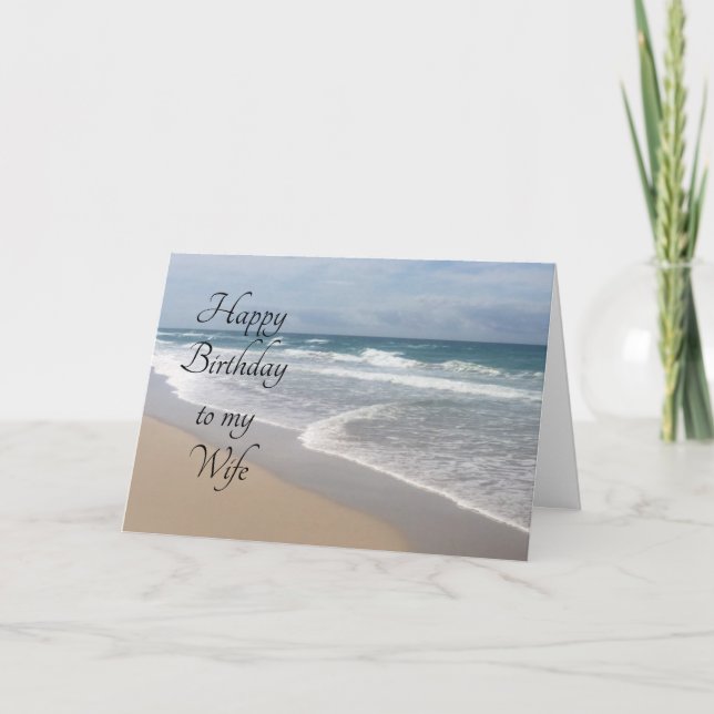CÉLÉBRER VOTRE ANNIVERSAIRE SUR LA CARTE DE PLAGE (Devant)