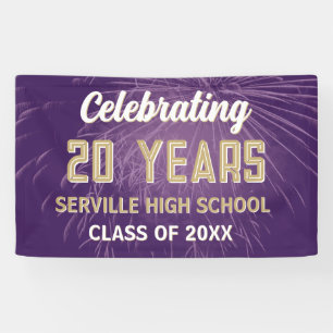 Célébrez 20 ans ! Bannière de réunion de classe