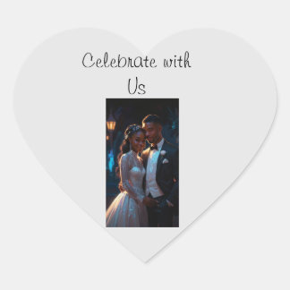 Célébrez avec nous mariage couple Sticker