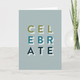Célébrez la carte d'anniversaire, la carte d'anniv