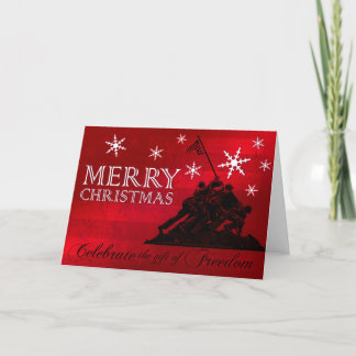 Célébrez la carte de Noël de militaires de la