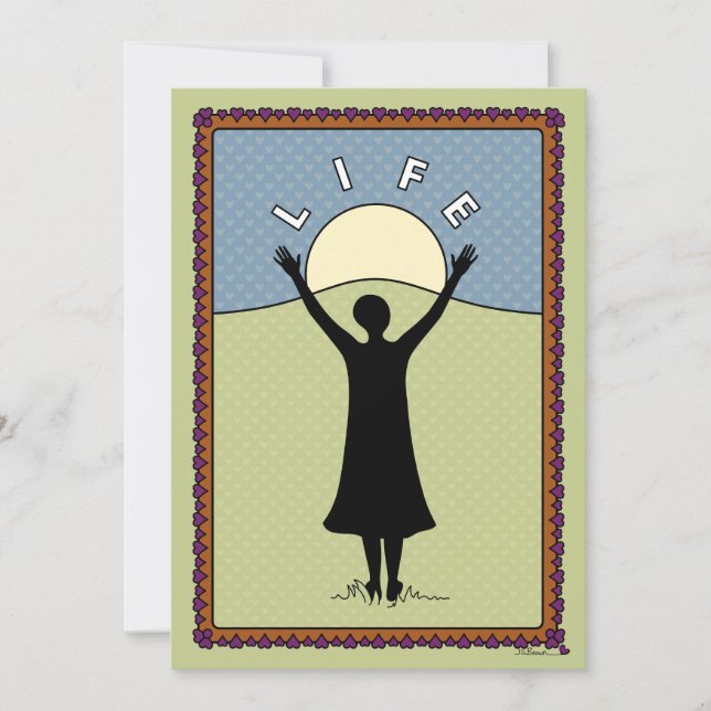 Célébrez la carte Life_A_Flat 5"x7" (Devant)