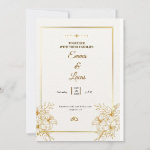 Célébrez l'amour avec ce faire-part de mariage élé