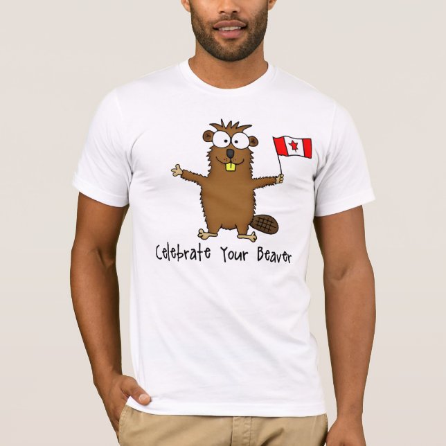 Célébrez votre T-shirt de castor (Devant)