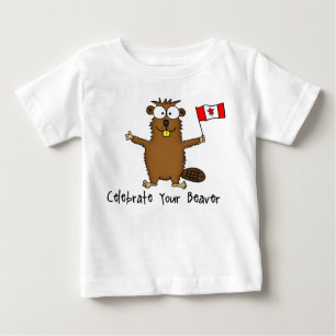 Célébrez votre T-shirt de nourrisson de castor
