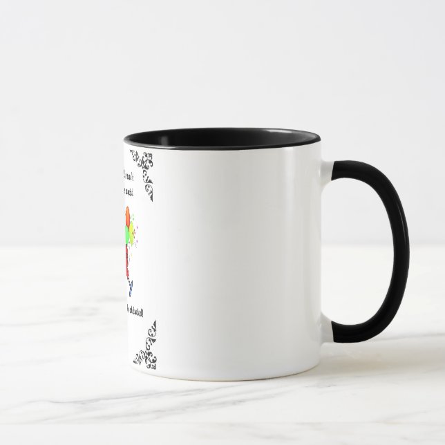 "CÉLÉBREZ-VOUS" 11 onces. TASSE DE CAFÉ (Droite)