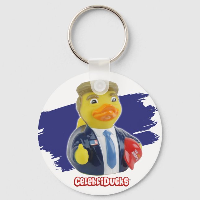 CelebriDucks Donald Rubber Duck Schlüsselanhänger (Vorderseite)