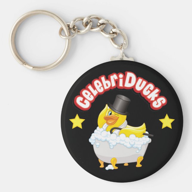 CelebriDucks Rubber Duck Key Chain Schlüsselanhänger (Vorne)