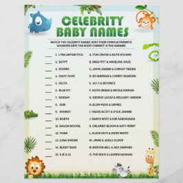 Celebrity Baby Names [Tierthema] Briefbogen