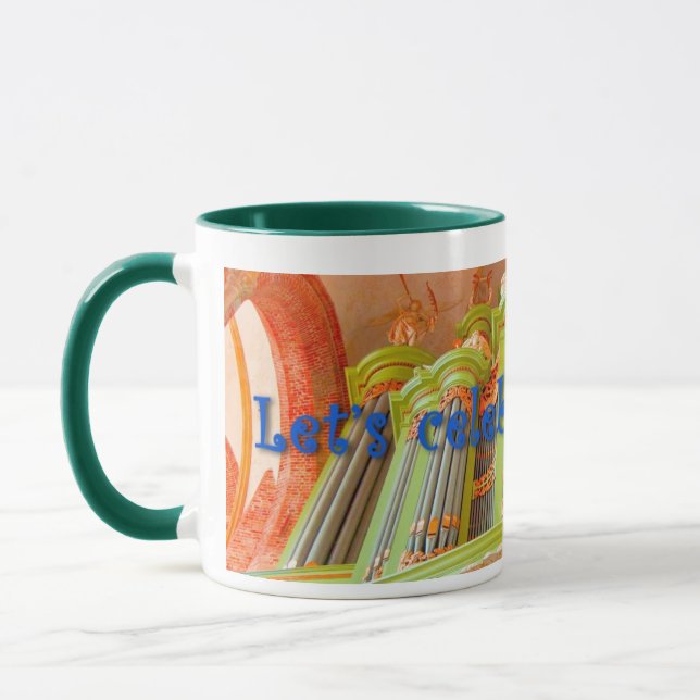 Célébrons les orgues - mug vert (Gauche)