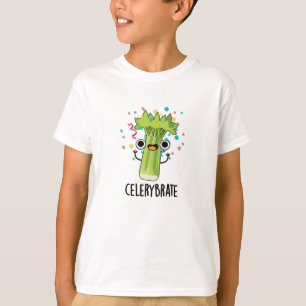 Celery-brate Funny Veggie Celery Pun T-Shirt