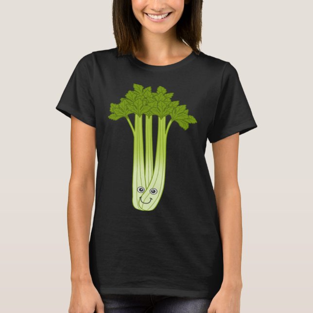 Celery Fan Ironic Saying Vegetables Leek Food T-Shirt (Vorderseite)
