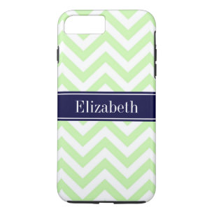 Celery Green LG Zickzack Navy Blue Name Monogram title_seo2