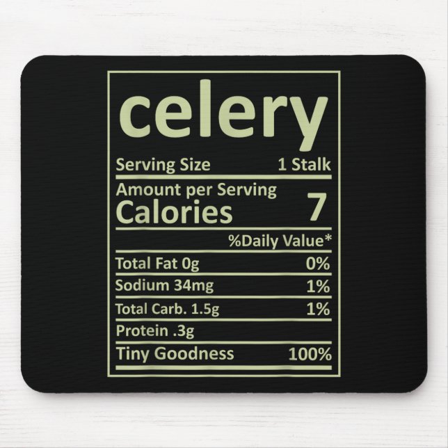 Celery Nutrition Erntedank Kostüme Lebensmittel Fa Mousepad (Vorne)