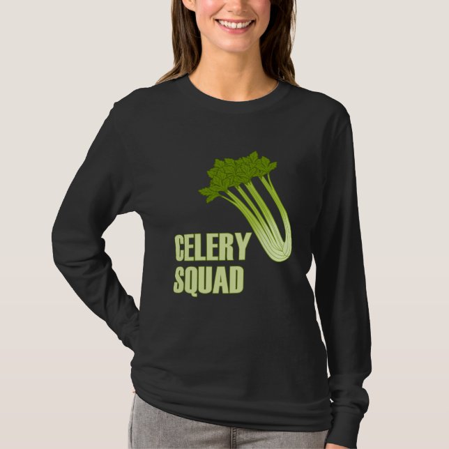 Celery Squad Vegetables Healthy Leeks T-Shirt (Vorderseite)