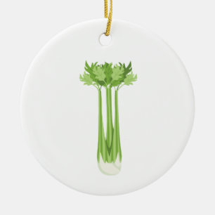 Celery Stalk Keramik Ornament