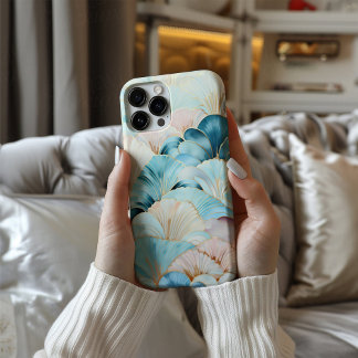 Celeste Deco Luxus Art Deco Türkis Gold iPhone 16 Hülle