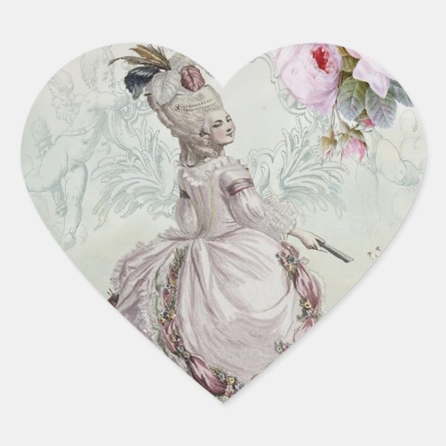 CÉLESTE Herz-Aufkleber (Vorderseite)