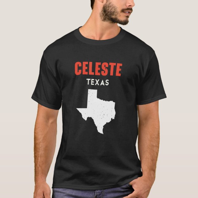 Celeste Texas USA State America Travel Texas T-Shirt (Vorderseite)