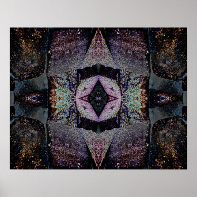 CELESTIAL 2 Psychedelic Abstrakt Meditation Art Poster (Vorne)
