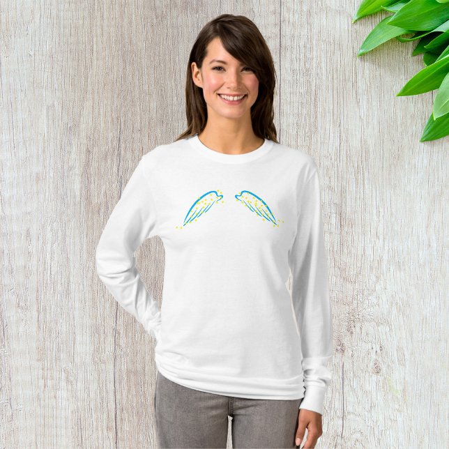 Celestial Angel Wings with Sparkling Stars T-Shirt (Von Creator hochgeladen)