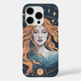 Celestial Aquarius Zodiac Sign iPhone 16 Pro Hülle