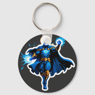 Celestial Arc Knight – Blue Energy Ascension Schlüsselanhänger