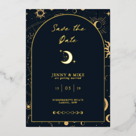 Celestial Arch Save the Date Folieneinladung
