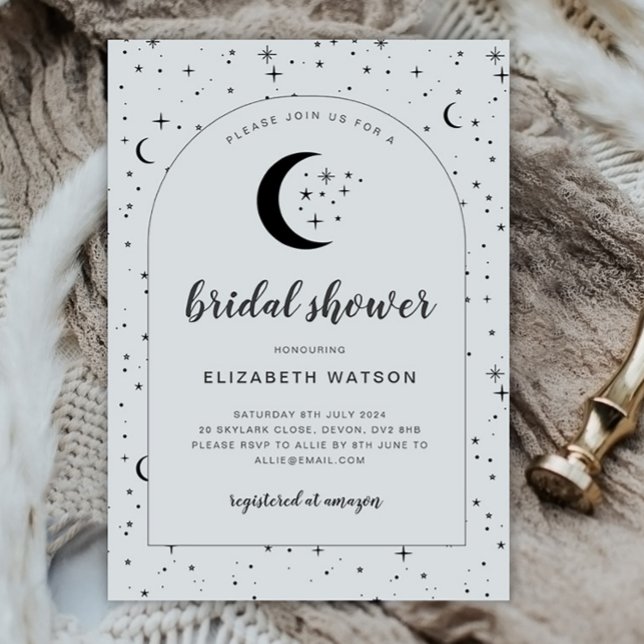 Celestial Arched Bridal Dusche Einladung (Von Creator hochgeladen)