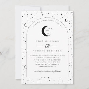 Celestial Arched Wedding Einladung