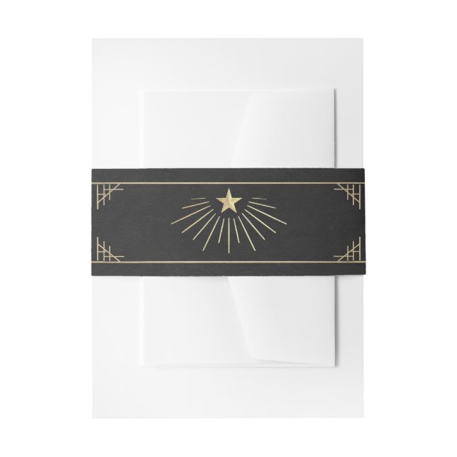 Celestial art deco star belly Band (Vorderseite Beispiel)