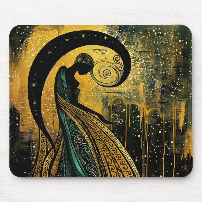 Celestial Art Nouveau #1 Mousepad (Vorne)