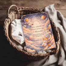 Celestial Astronaut Neutral Space Baby Shower