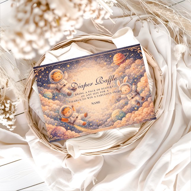 Celestial Astronaut Neutral Space Diapper Raffle  Begleitkarte (Von Creator hochgeladen)