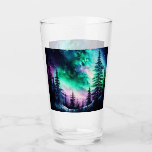 Celestial Aurora Borealis Northern Lights Vivid Glas