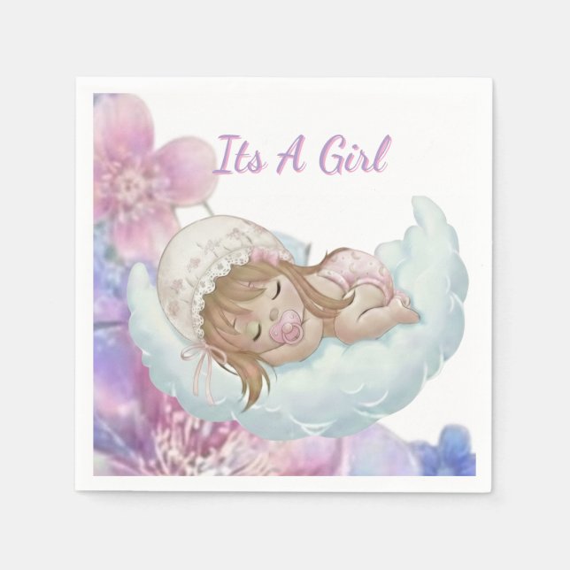 Celestial Baby shower  Serviette (Vorderseite)