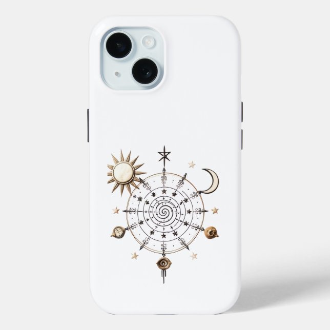 Celestial Balance Mandala iPhone / iPad case (Rückseite)