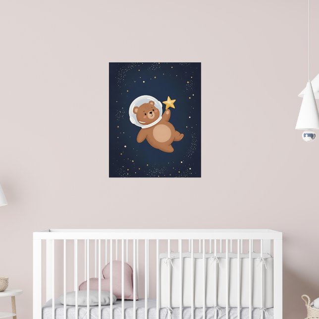 Celestial Bear Kinderzimmer Art Poster (Kinderzimmer 2)