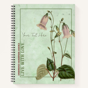 Celestial Bells: Hanabusaya asiatica Notebook Notizbuch