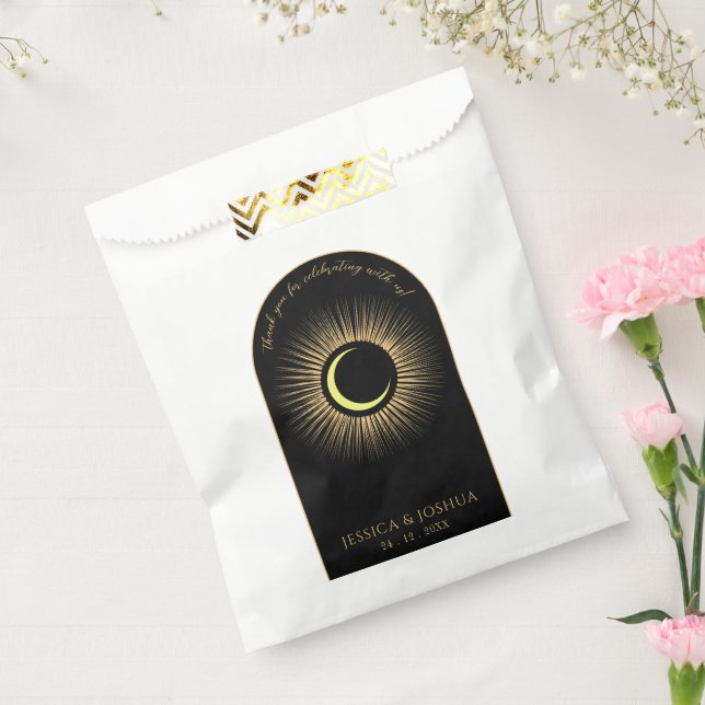 Celestial Black Mystical Sun Moon Geschenktütchen (Versiegelt)