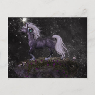 Celestial Black Unicorn Postkarte